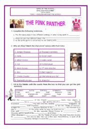English Worksheet: Film THE PINK PANTHER  (English worldwide)