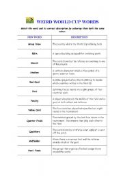 Soccer worksheets