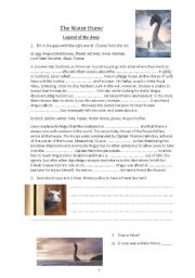 English Worksheet: Movie: The Water Horse