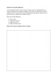 English worksheet: WRITING A PHONE MESSAGE