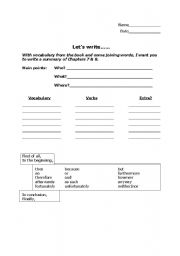 English Worksheet: Writing Guide