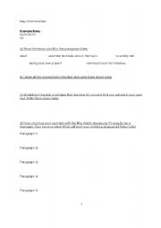 English worksheet: Essay writing