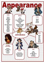 English Worksheet: APPEARANCE 