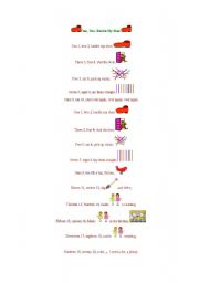 English Worksheet: One, two, buckle my shoe