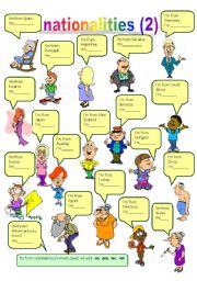 English Worksheet: nationalities 2 (16.04.10)