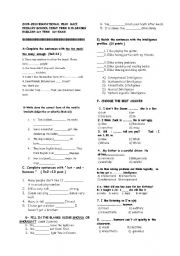 English worksheet: questions for children