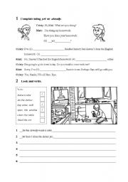 English Worksheet: yet-already