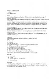 English worksheet: Basketball Golf