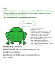 English Worksheet: The Frog Family 