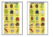 English Worksheet: items of clothing