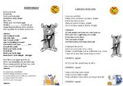 English worksheet: halloween songs back street boys