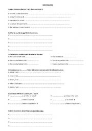 English Worksheet: Lets practise!