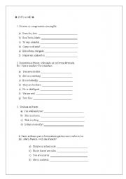 English worksheet: to be verb -  with some exercises in portuguese