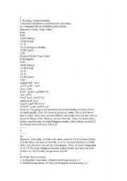 English Worksheet: grade 8