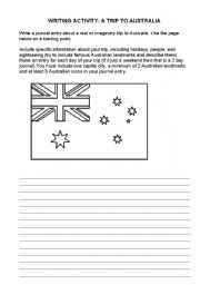 English Worksheet: Visiting Australia
