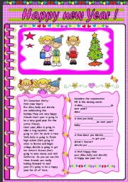 English Worksheet: Happy new year