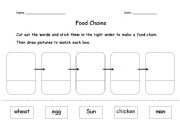 Food Chains - chicken to egg to man