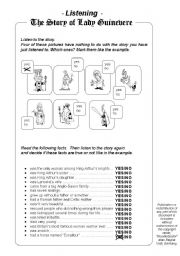 English Worksheet: Wales & King Arthur - Listening Comprehension EDITABLE