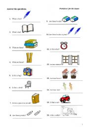 English Worksheet: to be - this -that -these - those