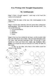 English Worksheet: Writing with the Help of a Mind Map