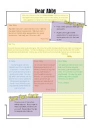 English Worksheet: Writing Advice: Intermediate