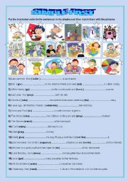 English Worksheet: simple past