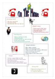 On the phone: useful sentences and expressions