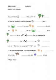 English worksheet: EASTER