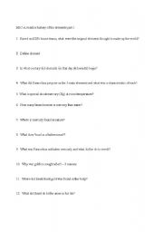 English Worksheet: BBC-A volatile history of chemistry part 1