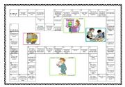 English Worksheet: Board game - Simple present
