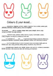 English Worksheet: Colour & your mood - Colour Idioms