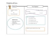 English worksheet: explanation writing