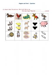English worksheet: What is it? / What are they?