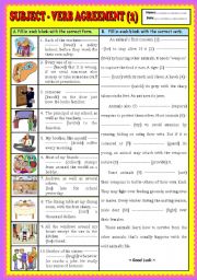 Subject - verb agreement (part 2) + KEY