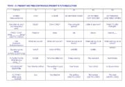English Worksheet: TRIVIA SERIES 1 - SIMPLE PRESENT & PRESENT CONTINUOUS