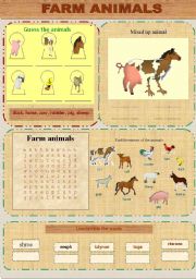 English Worksheet: Farm animals