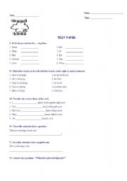 English worksheet: Present Continuous