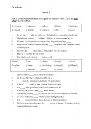 Beginner Worksheet