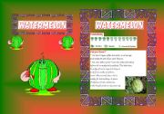 English Worksheet: FRUITS BOOKLET (10) B/W included