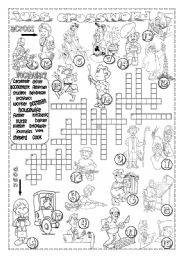 English Worksheet: JOBS CROSSWORD (3)