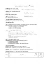 English Worksheet: teaching 