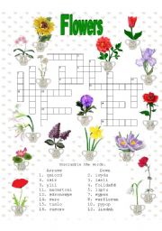 Crosswords - Flowers