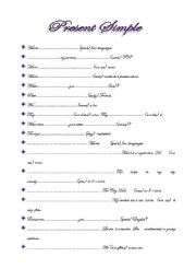 English Worksheet: present simple