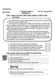 English Worksheet: PRESENT SIMPLE AND SOME ANY EXERCISES!!