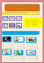 English Worksheet: present simple