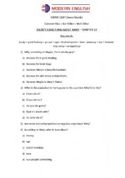 English worksheet: Theres something about Mary (movie clip)