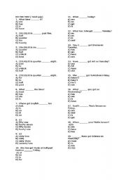 English worksheet: worksheet