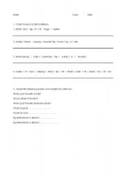 English worksheet:  Kids exam