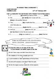 SECOND CONDITIONAL,WISH,FUTURE TENSE WORKSHEET