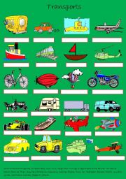 English Worksheet: Transports